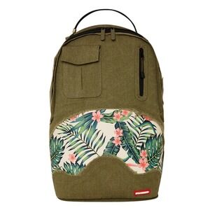 Sprayground Tropical Oasis Backpack🔥New Black Green Bookbag Large School Bag
